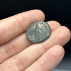 Ancient Central Asian Kushan Empire Buddha Coin In Good Condition