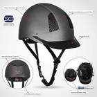 Tuffrider Starter Carbon Fiber Print Helmet  Black  Size Large    2303-16  Nib