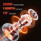 Electric Scooter Adult Folding E-scooter 350w Long Range 18mph Fast Speed W  App