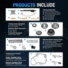 Engine Timing Chain Kit Equinox 11-17 Terrain 11-17 Regal 12-17 2 4l Dohc