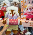 Disney Store Winter Snuggle Chip dale Plush Doll Handbag Hat New Ages 13  