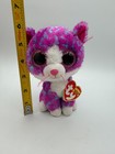 New Ty Beanie Boos Charlotte Pink Purple Kitty Cat 6  2016 Claires Tags