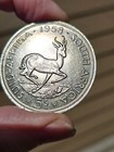 1958  South  Africa Silver 5 Shillings  Unc