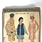1930s Mccall Sewing Pattern  Girls Ensemble  5693  Size 10  Rare Vintage Antique