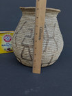 Spectacular 19thc  Native Am  Yavapai Apache Basket Olla 12 Symbols