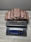 Ten Polished Copper  Bar  11  Pounds  Hand Poured In Usa