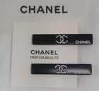Chanel Beauty Vip Gift Black  Double C Logo Rhinestones Hair Clips  set Of 2 