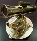 Vintage Brass   Glass Survey Theodolite Alidate Telescope Compass Joined Marine