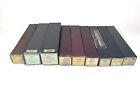 Lot Of 9 Antique Player Piano Music Rolls Various Full Scale 88 Note With Boxes