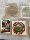 Vintage Souvenir Decal Lot Arizona New York Springfield Ill Top Rock Watkins Gle
