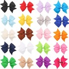20 40 Pcs 4  Baby Girls Grosgrain Ribbon Boutique Hair Bows For School Girls