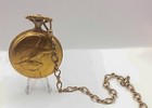 12in Chain  48mm  Vintage Hennikers Swiss Pocket Watch 17 Jewel Mechanical