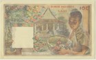 Laos 1957 100 Kip P-6a In Archival Holder With Printed Insert