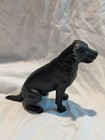 Black Lab Figurine Hand Painted Collectible Statue