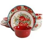 The Pioneer Woman Assorted Floral 12 Piece Dinnerware Retired Set Nib