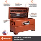 Jobox 72 In  W X 30 In  D X 31 In  H Heavy Duty Storage Chest With Site-vault