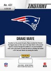 2025-26 Panini Instant Nfl  431 Drake Maye New England Patriots Presale