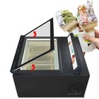 Wixkix Gelato Display Freezer Case Ice Cream Dipping Cabinet Showcase