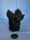 Fantasy Black Winged Gargoyle Figurine Statue - Small Gargoyle Statue Figure