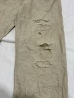 Rrl Beige Cotton Twill Work Pants 5-pocket Workwear 32w X 31l Distressed Denim 