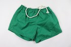 Nos Vtg 80s Youth Size 18 Blank Running Jogging Soccer Shorts Green Cotton Usa