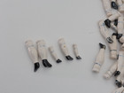 Vintage Porcelain Ceramic Doll Legs Glazed  145 Pcs  Mega Lot