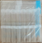  20  Round Clear Plastic  penny Cent  Size Coin Storage Tube Holders Screw On   