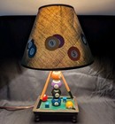 Collections Etc Pool Billiards Table Desk Lamp With Shade Working 15in Tall 2005