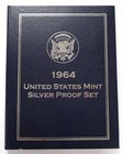 1964 Us Mint 5-coin Proof Set - 90  Silver - First Commemorative Mint Folder