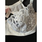 Sexy Vtg Victoria s Secret White Scalloped Scroll Lace Unlined Bra 36b Underwire
