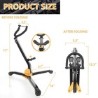 Adjustable Folding Saxophone Stand For Alto   Tenor  Portable Metal Holder