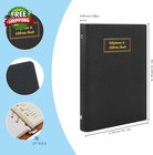 Refillable Address Book With Alphabetical Tabs  W Pockets  648 Large Print