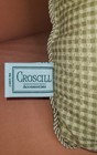 Vntg Croscill Accent Pillows Set Gingham Jacaurd Floral Cord Trim 19  13
