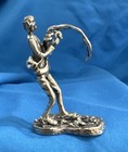 Antique Miniature 800 Silver Fisherman 20 0 Grams