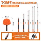 Sisupassie 36ft Cobweb Duster W  Extension Pole Indoor Outdoor Spider Web Remove