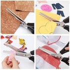 1pc Zig Zag Pinking Shears For Fabric Cutting  Professional Handheld Dressmaking