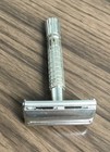 Vintage Antique Gillette Twist Stainless Steel Shaving Razor-mint Condition