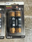  6  Eaton Bussmann Easyid Frn-r-50id 50a 250v Time-delay Indicating Fuse New