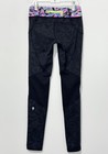 Ivivva Lululemon Girls Leggings 10 Black Zip Pockets Drawstring Logo