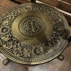 Solid Brass 2 Tier Victorian Style Plant Stand Jardiniere Cherubs Angels Ornate