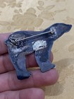 Vintage Sterling Silver 925 Tested Estate Acquired Large Polar Bear Brooch Pin
