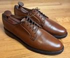 Vtg Florsheim Imperial 93603 Pebble Grain Ptb Blucher Dress Shoes 10 B V-cleat