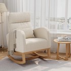    glider Chair Nursery Chair Rocking Chair Side Pockets  Rocking Accent Armchair