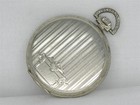 Antique Gents 12 Size Elgin 14k White Gold Filled Pocket Watch  Running  