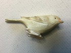 Vintage Small-miniature Hand Carved And Hand Painted Bird
