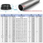 1 65  Plastic Tubing End Caps  24pcs Round Hole Plug Insert  Black