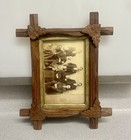 Antique Oak Leaf Carved Wooden Acorn Frames Victorian Family Pictures