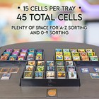 Trading Card Sorting Trays  3pk   15-slot  Ccg Mtg Poke Card Games Storage