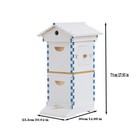 Upgraded Auto Seeping Honey Beehive 10x Frame Petite Wooden Comb Bee Hive House