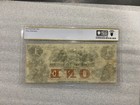 1857-58  1 Bank Of Tekama Burt County Nebraska  Obsolete Note  Pcgs 63  Gem